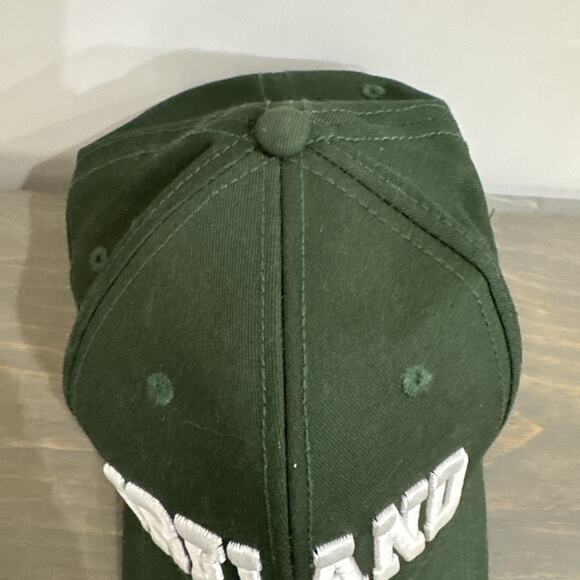Green Baseball Cap Ireland Embroidered Hat Brass Adjustable Strap - Picture 2 of 10